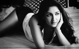 Indian model Eesha Agarwal in a captivating monochrome picture